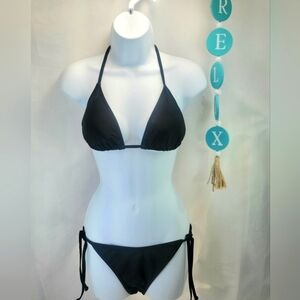 Xhilaration 2 piece black bikini set size S/M